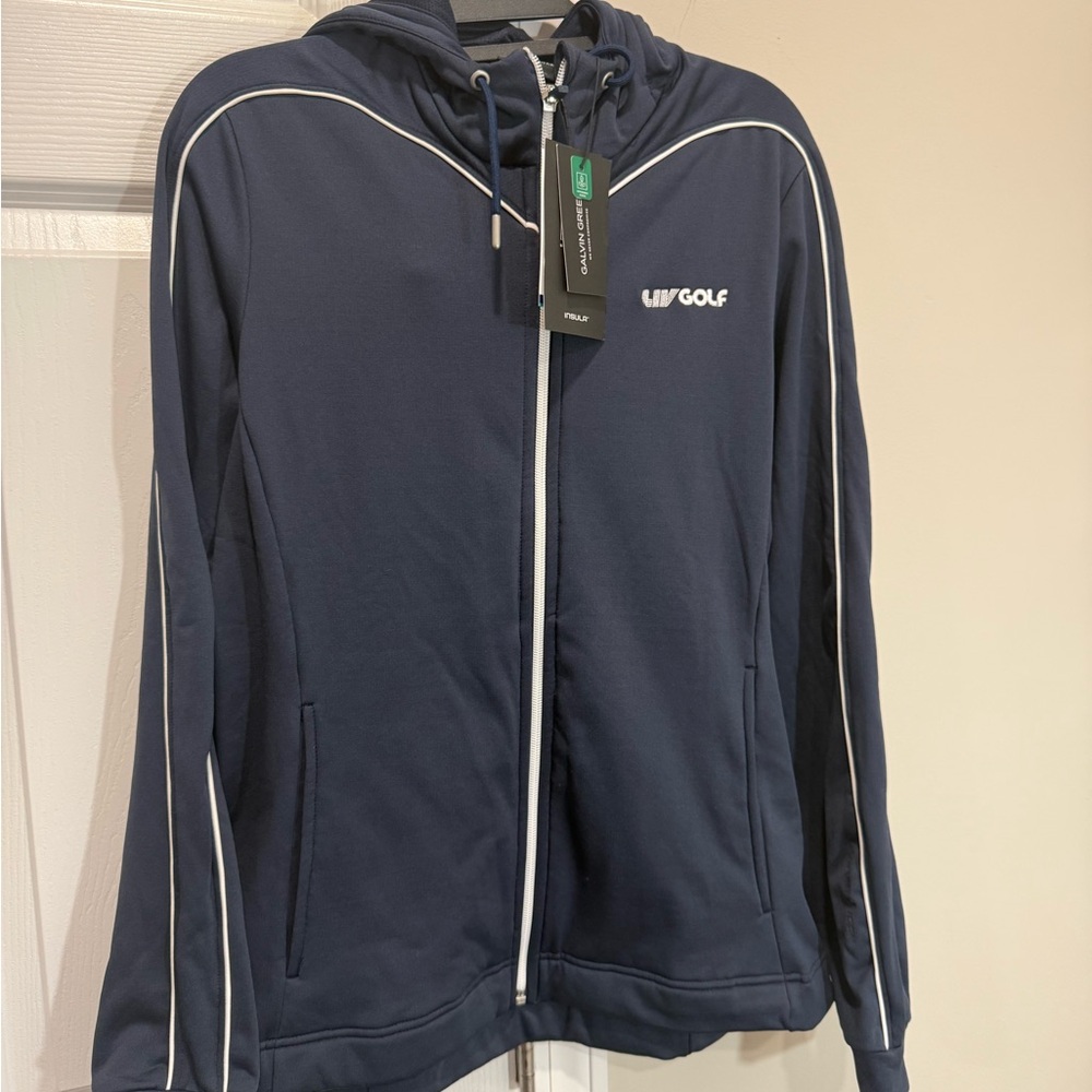 Galvin Green Navy Donna Insulating Sweatshirt Size L